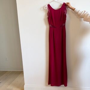 BCBGMaxAzria Sleeveless Fuchsia Maxi Dress